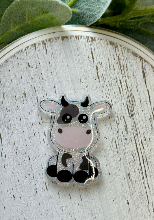 Cow Badge Topper (Acrylic Only!)