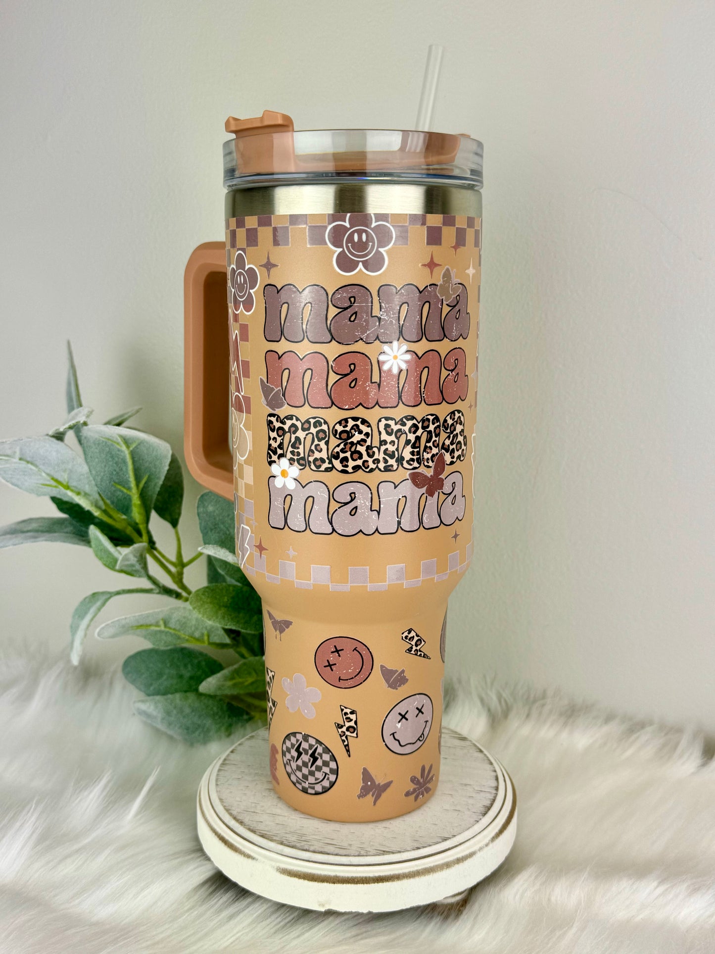 Mama Retro 40oz. Insulated Travel Tumbler (Stanley Dupe)