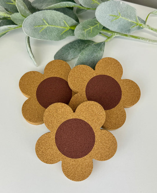 Daisy Cork Coaster