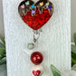 Chocolate Drip Heart Badge Topper