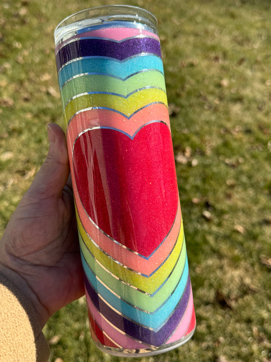 Heart Burst 20oz Stainless Steel Tumbler