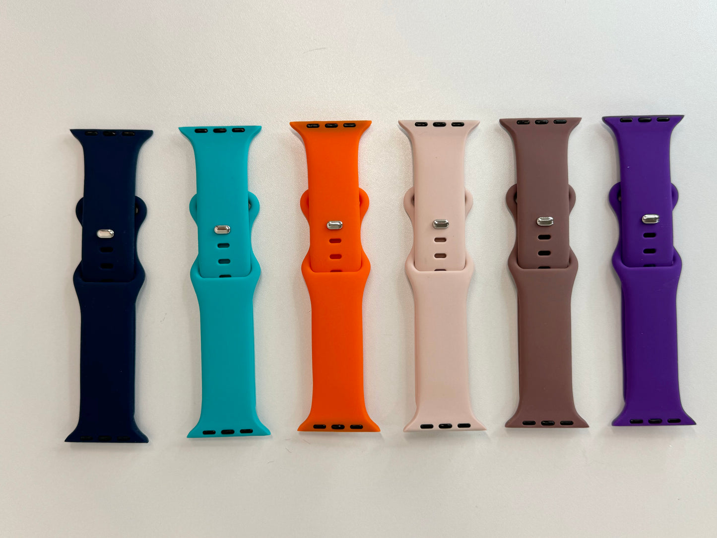 Silicone Engraved Apple Watch Bands - Multiple Designs/Colors