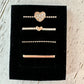 Rose Gold Stackable Watch Band Charms - 3