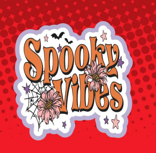 Spooky Vibes Badge Topper (Acrylic Only!)