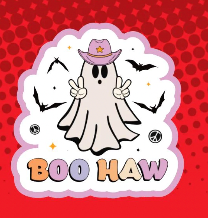 Boo Haw Badge Topper (Acrylic Only!)