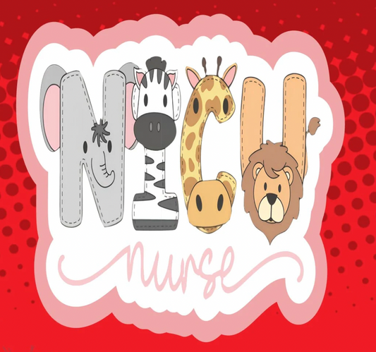 NICU Nurse Animals Badge Topper