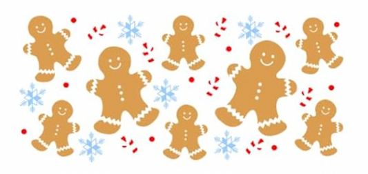 Gingerbread Men and Snowflakes - 88