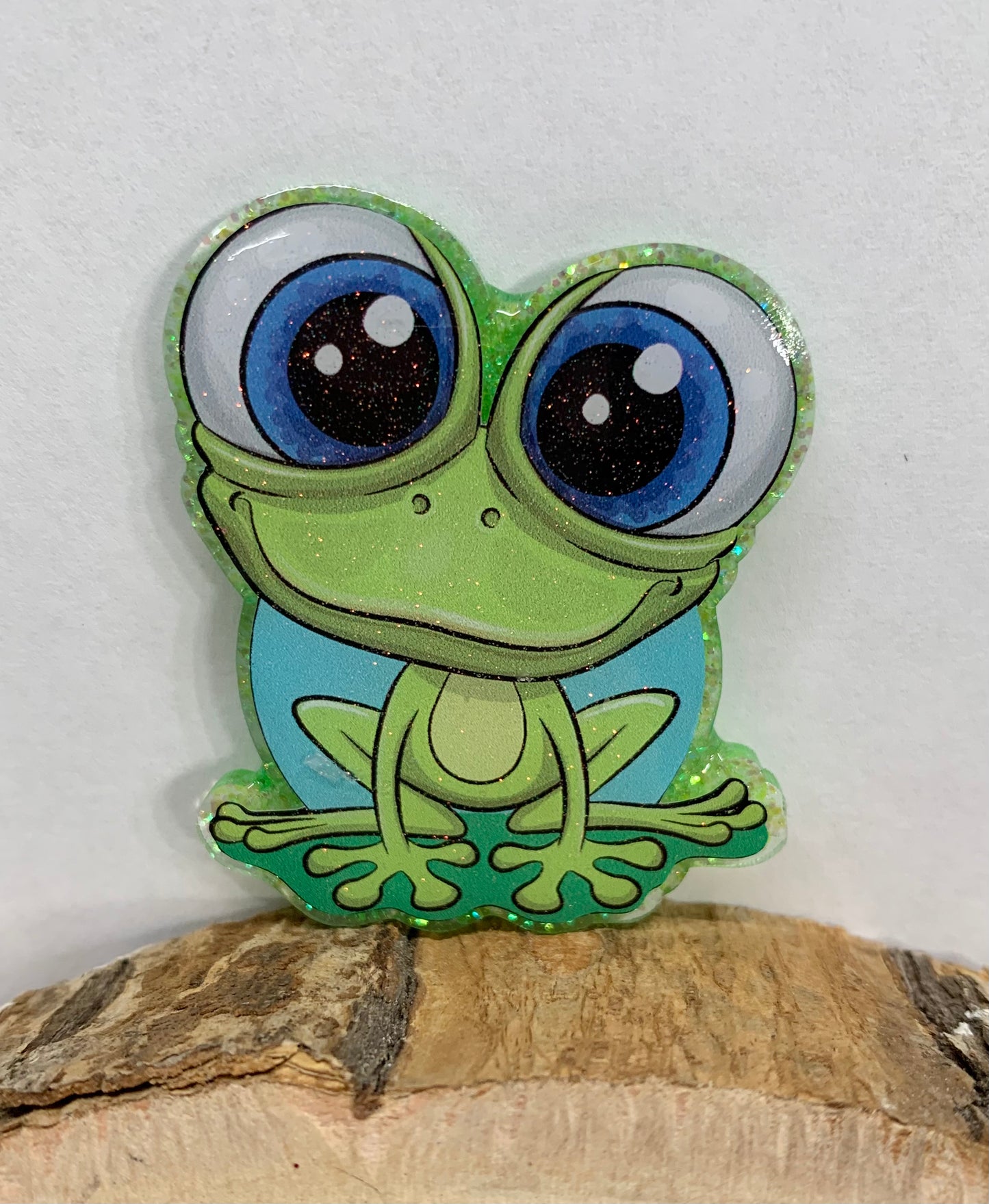 Big Eye Frog Badge Topper