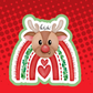 Reindeer Rainbow Badge Topper (Acrylic Only!)