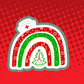 Christmas Rainbow Badge Topper (Acrylic Only!)