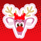 Reindeer Uterus Badge Topper (Acrylic Only!)